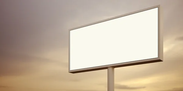Blank billboard sign