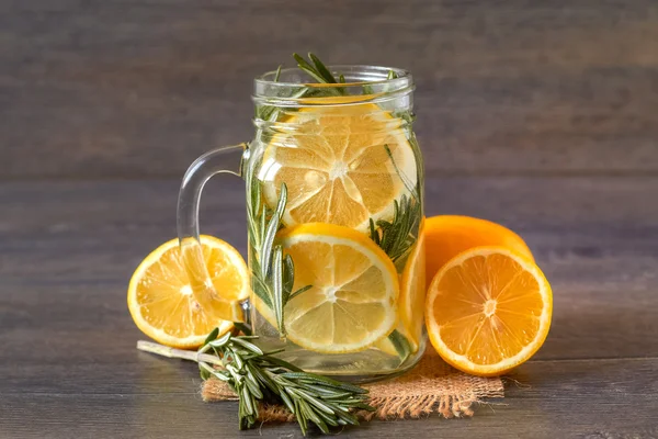 Rosemary lemon infused water