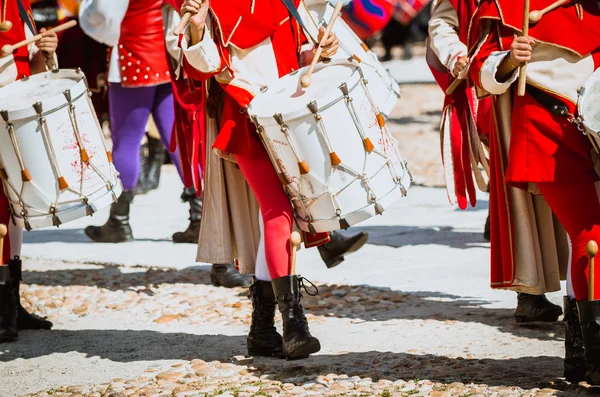 Medieval  Drummer in parade