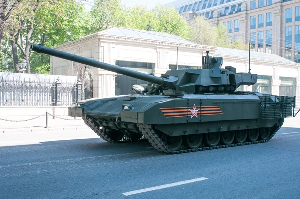 MOSCOW, RUSSIA - MAY 7, 2015: Battle heavy tank Armata T-14 uniq