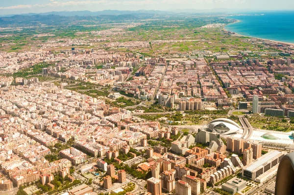 Aerial view on City of Arts and Sciences in Valencia, Spain