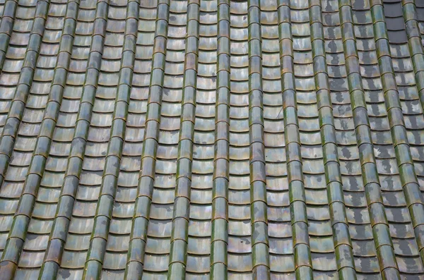 Texture of Chinese green roof