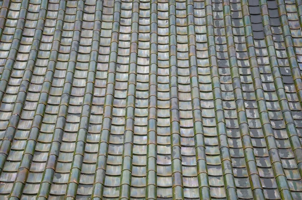 Texture of Chinese green roof