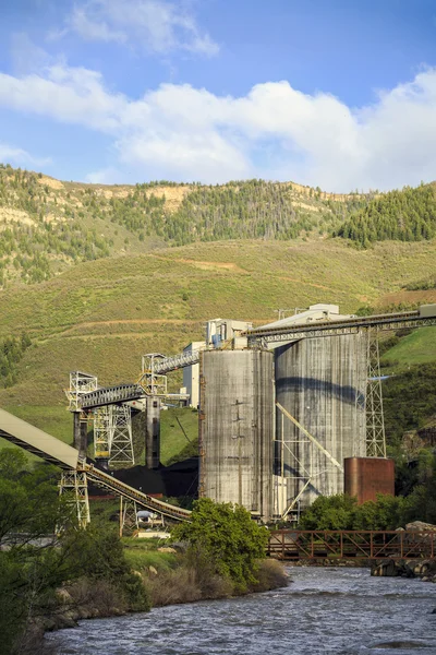 Coal mine infrastructure in the mountains