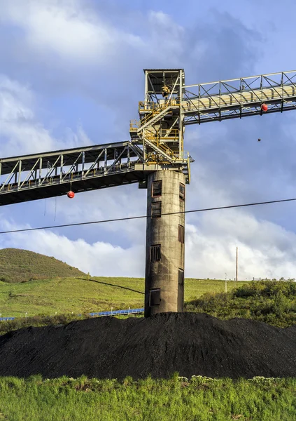 Coal mine infrastructure in the mountains