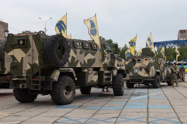Mariupol/Ukraine June 12 2016  armored vehicle of battalion \