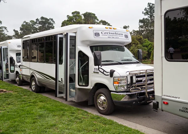 Palo Alto, CA, USA - March, 2016: White touristic bus