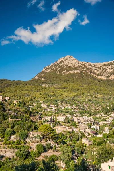 Beautiful view of a small mountain village Deia in Mallorca, Spa
