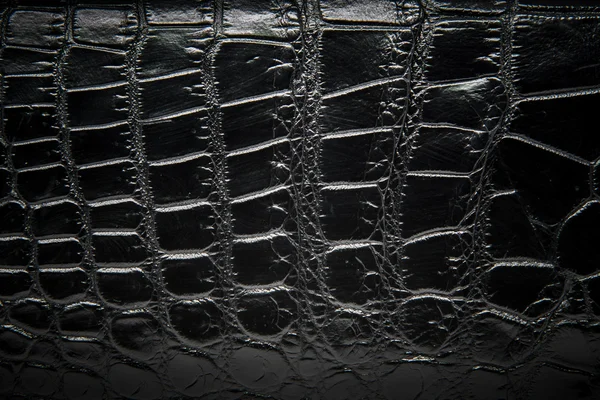 Black Leather texture, crocodile skin background.