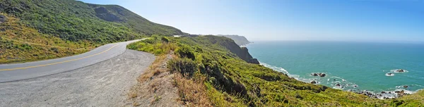 California, Usa: panoramic view of the road to Muir Woods