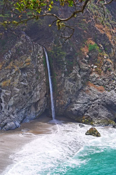 Big Sur, California: view of McWay Falls an the beach