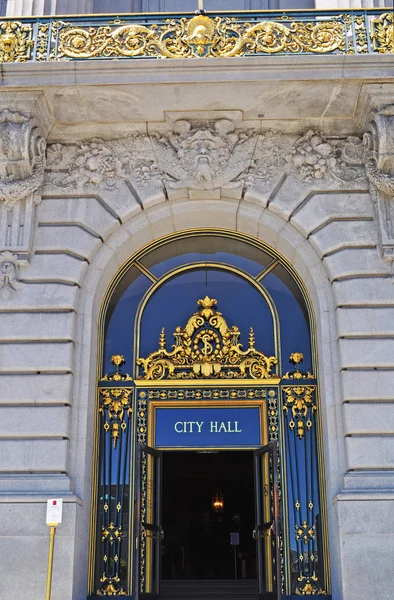San Francisco, California, Usa: the entrance door of the City Hall
