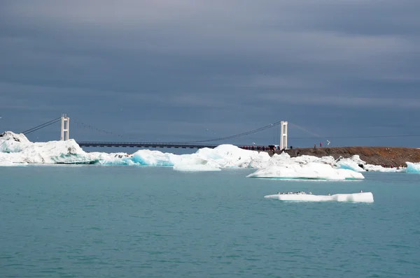 Iceland: icebergs in the Jokulsarlon glacier lagoon