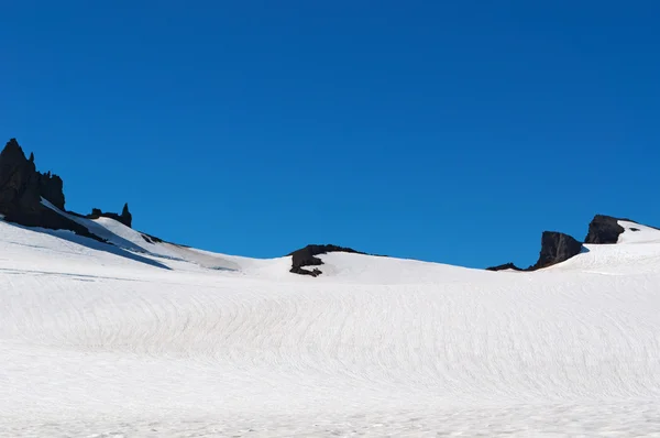 Iceland: the snow on the top of Skaftafellsjokull, the Skaftafell Glacier