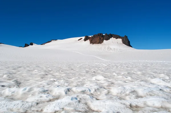Iceland: the snow on the top of Skaftafellsjokull, the Skaftafell Glacier