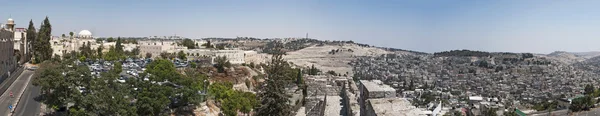 Jerusalem, Israel: view of the Old City with the Mount of Olives