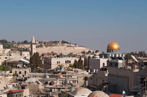 Jerusalem, Israel: the Old City with the Dome of the Rock seen from the Walls