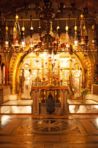 Jerusalem: the interior of the Church of the Holy Sepulchre