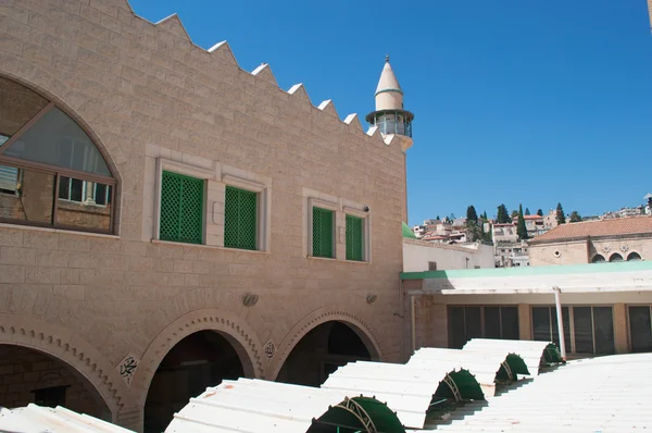 Nazareth, Israel: view of the White Mosque in the Old City