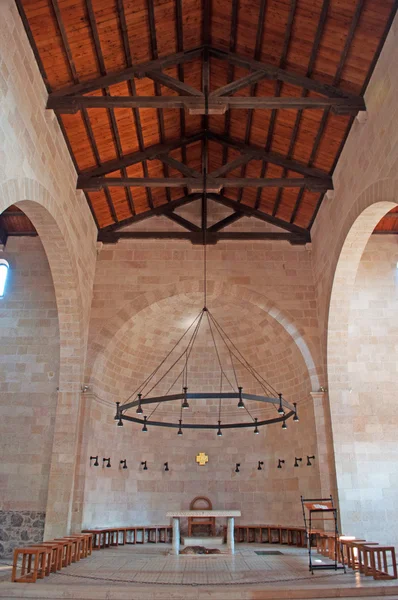 Tabgha: the interior of the Church of the Multiplication of the Loaves and Fish