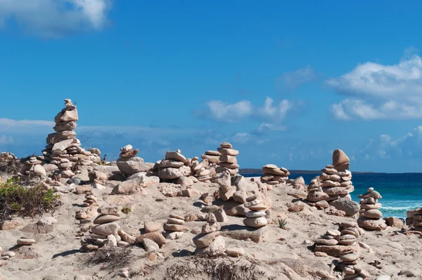 Fomentera, Balearic Islands: rock castles on the path to Platja de Llevant