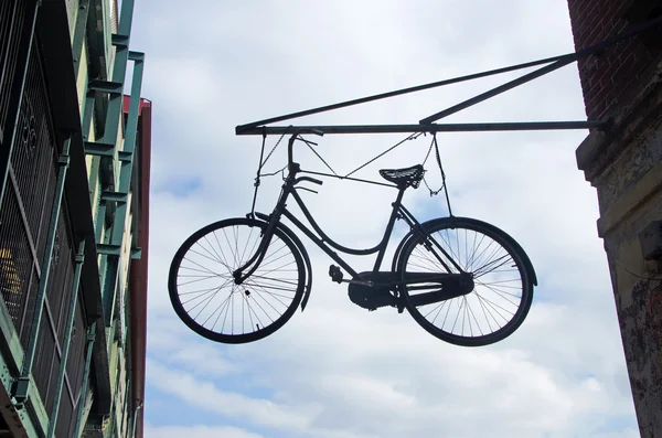 Bicycle hanging in New York City