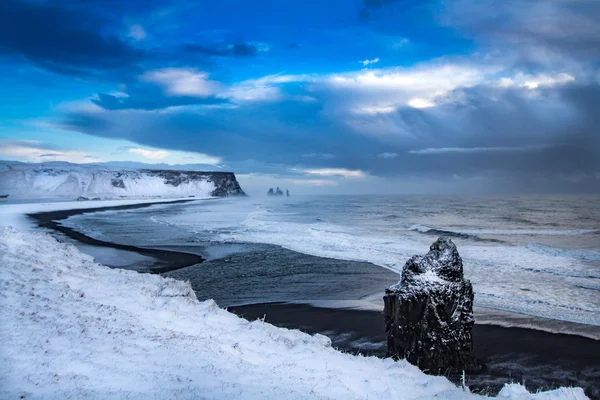 Iceland black volcanic beach