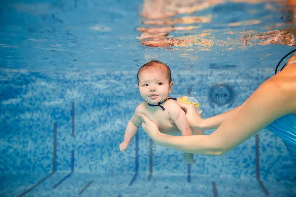 Newborn child underwater