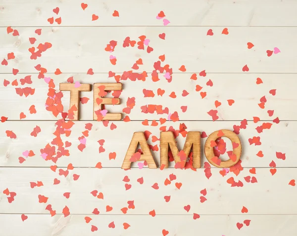 Te Amo meaning I Love You