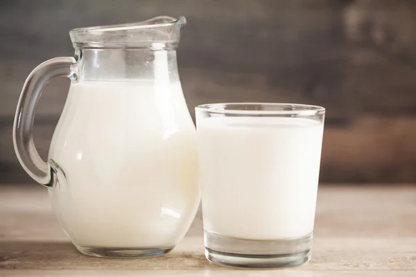 Fresh milk in jug