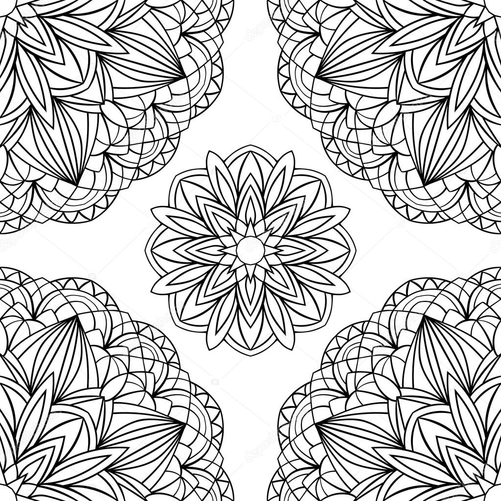 Einfache schwarz-weiß-Muster — Stockvektor © matorinni ...