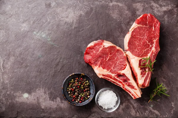 Raw fresh meat Ribeye Steaks
