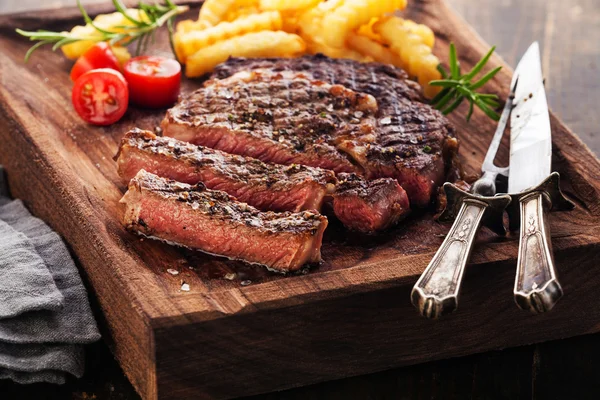 Grilled Steak Ribeye with french fries