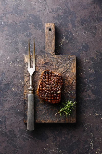 Grilled marbled meat Steak with rosemary