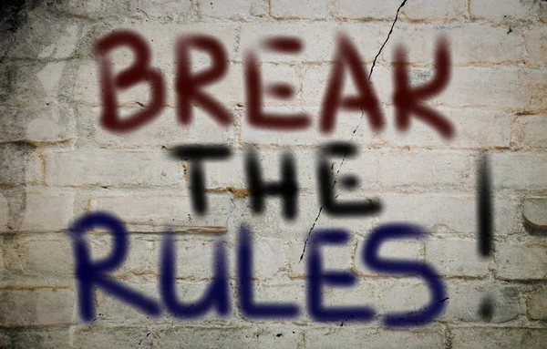 Break The Rules Concept