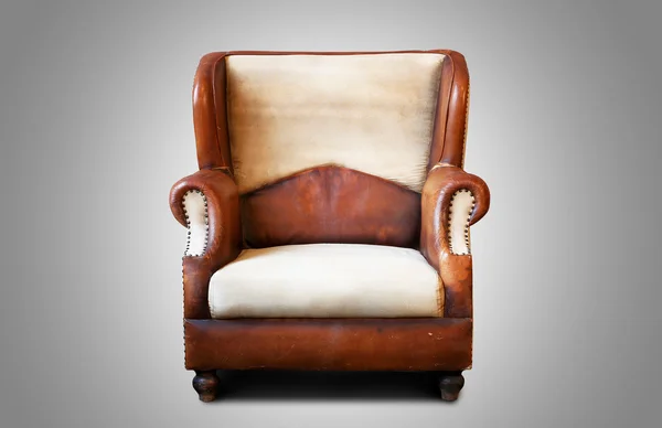 Old leather armchair