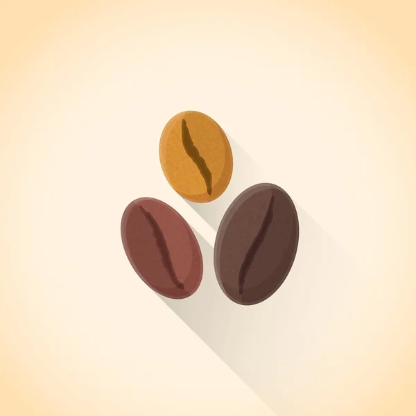 Vector flat various coffee beans set illustration ico