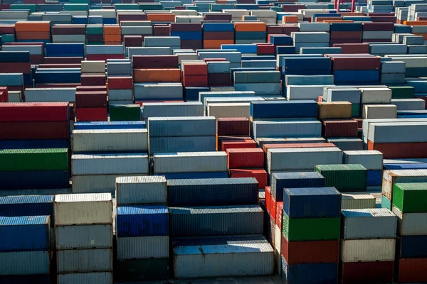 Shanghai Yangshan Deepwater economic FTA container terminal stacking containers
