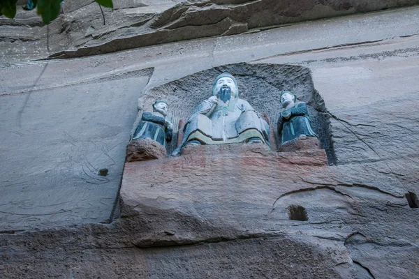 HECHUAN Rondeau cottage two incised rock crossed the Ming Dynasty \