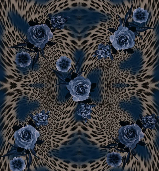 Leopard flower blue