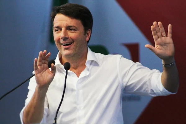 MODENA, Italy, SEPTEMBER, 2016: Matteo Renzi, public politic conference Democratic Party Convention