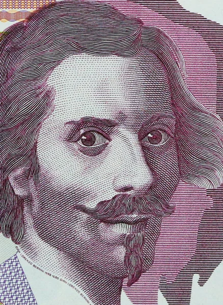 Bernini, italian old lira banknote