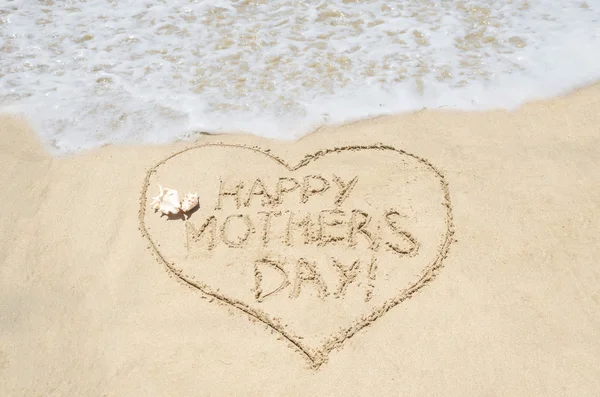 Mothers day on the beach background