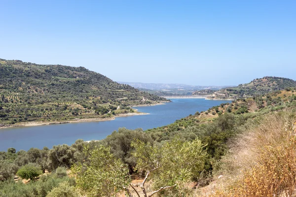 The Faneromenis reservoir in the south-central of Crete