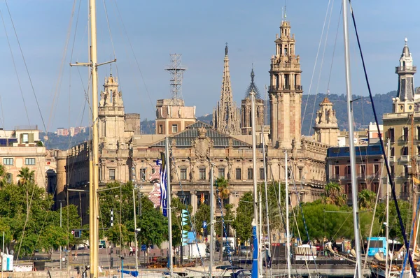 View of the post office at the port of Barcelona