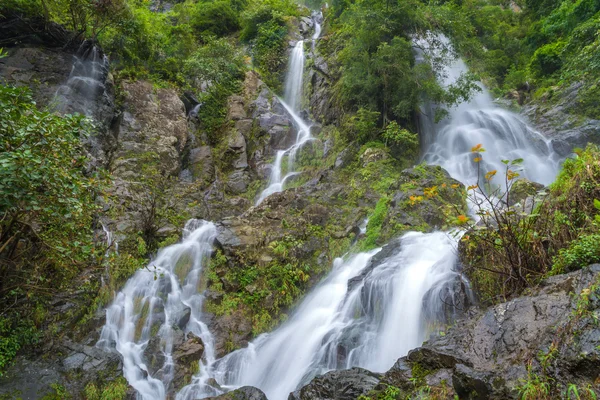 Waterfall in deep rain forest jungle (Krok E Dok Waterfall Sarab