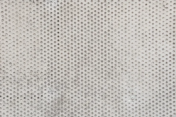 Old metal plate painted white with rust texture