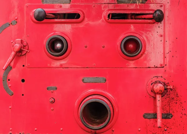 Valve control of fire truck look like human face