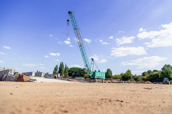 Crane on a construction site