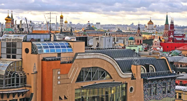 Moscow skyline, top view